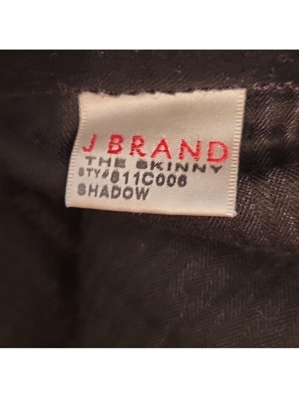 J Brand Women's Black Mid Rise The Skinny Jeans Sz: 28 style #S11C006 in Shadow - Picture 12 of 14